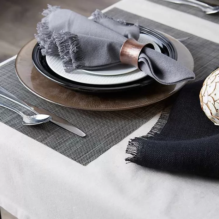 gray_tweed_placemats_set_of__3.webp Tweed Placemats, Set of 6>Kirklands Home Fashion