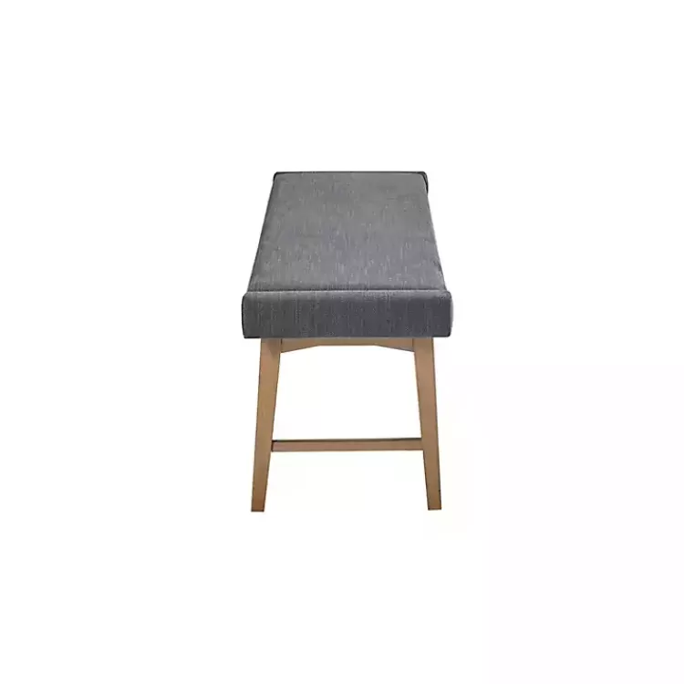 gray_upholstered_and_wood_legs_bench_3.webp Upholstered and Wood Legs Bench>Kirklands Home Online