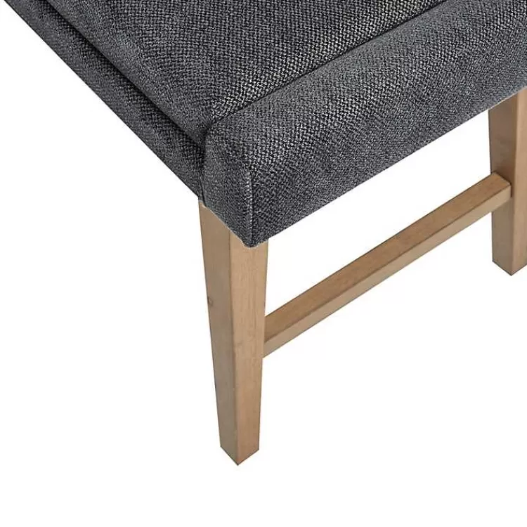 gray_upholstered_and_wood_legs_bench_5.webp Upholstered and Wood Legs Bench>Kirklands Home Online