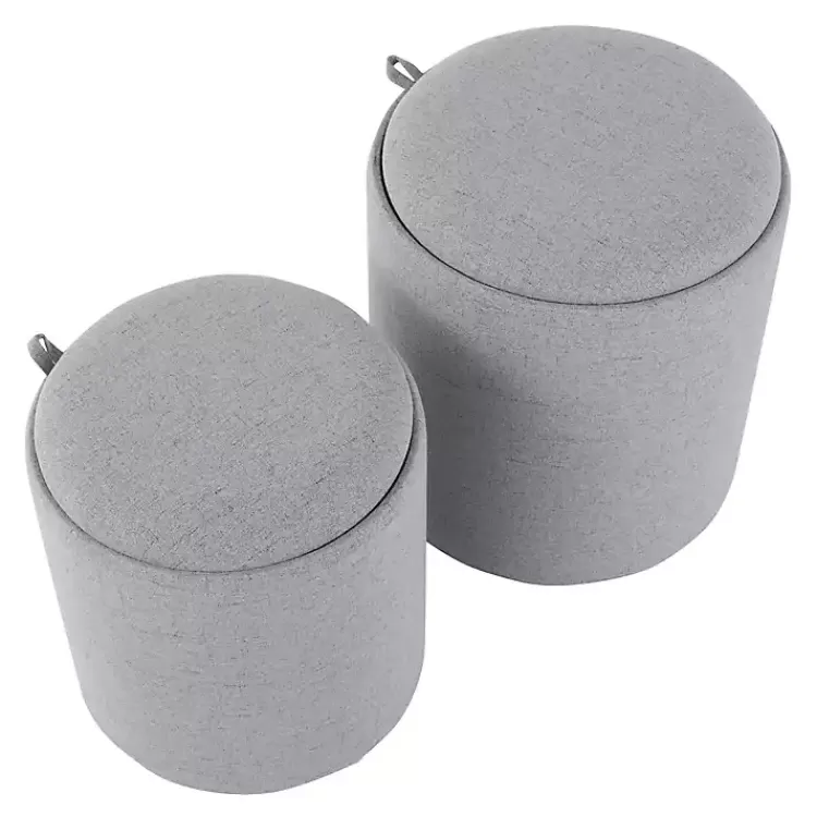Upholstered Ottomans with Tray Tops, Set of 2>Kirklands Home Hot
