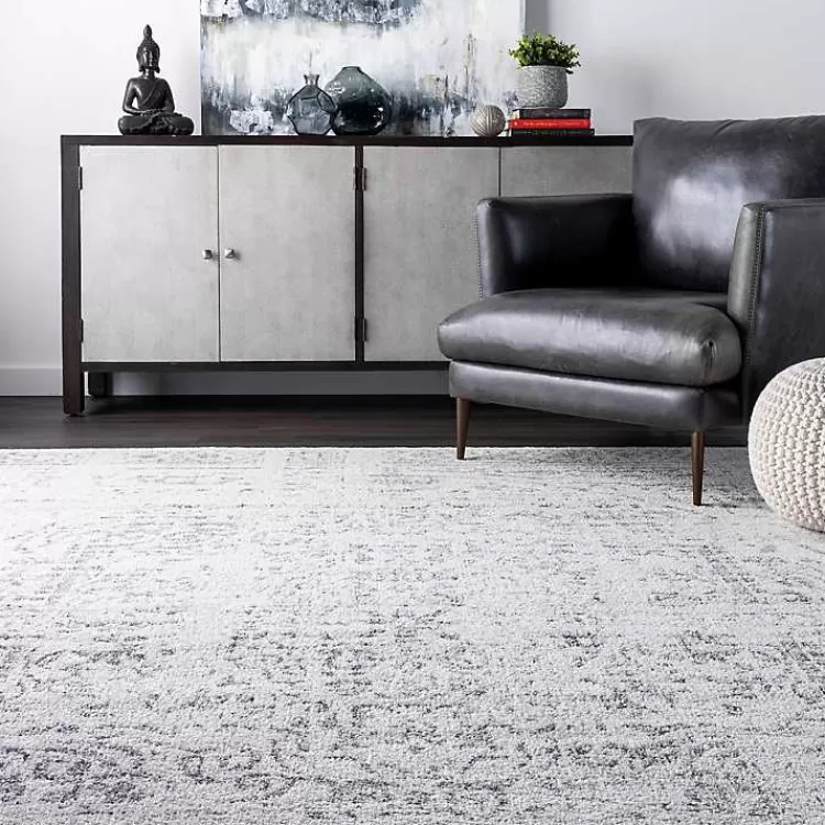 Gray Vintage Distressed Area Rug, 10x14>Kirklands Home Store