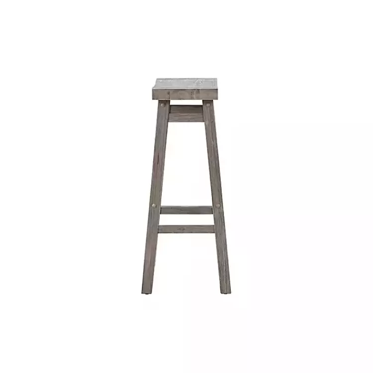 gray_wire_brush_saddle_bar_stools_set_of__3.webp Wire Brush Saddle Bar Stools, Set of 2>Kirklands Home Clearance