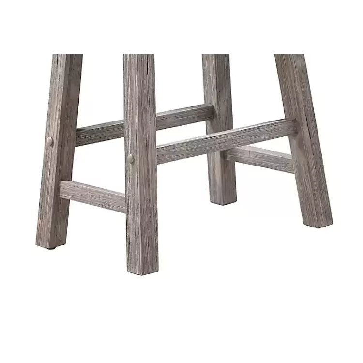gray_wire_brush_saddle_bar_stools_set_of__6.webp Wire Brush Saddle Bar Stools, Set of 2>Kirklands Home Clearance