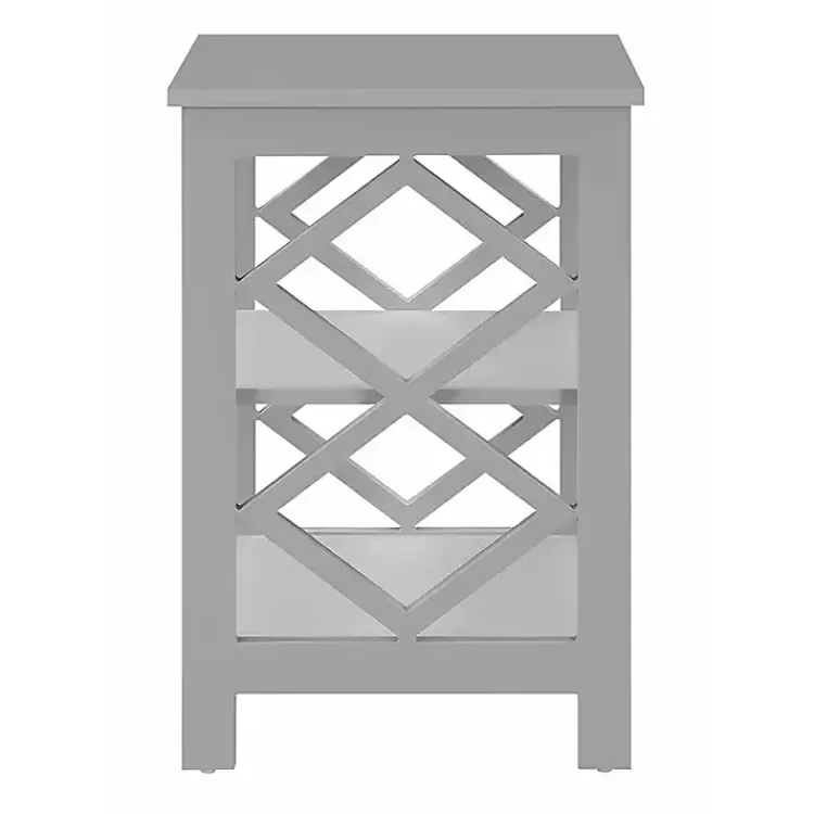 gray_wood_diamond_tier_accent_table_3.webp Wood Diamond 2-Tier Accent Table>Kirklands Home New