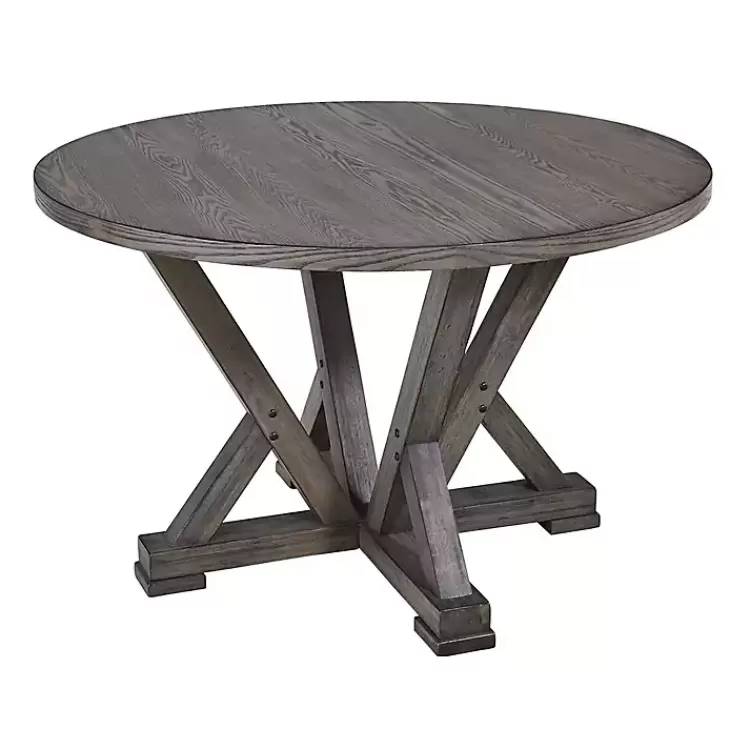 Gray Wooden Fiji Round Dining Table>Kirklands Home Store