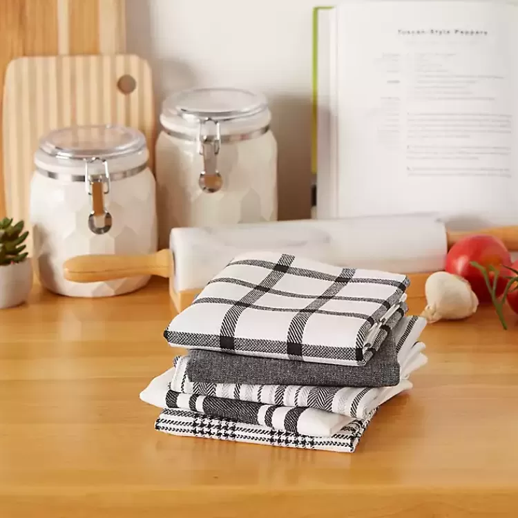 Gray Woven Dish Towels, Set of 5>Kirklands Home Flash Sale