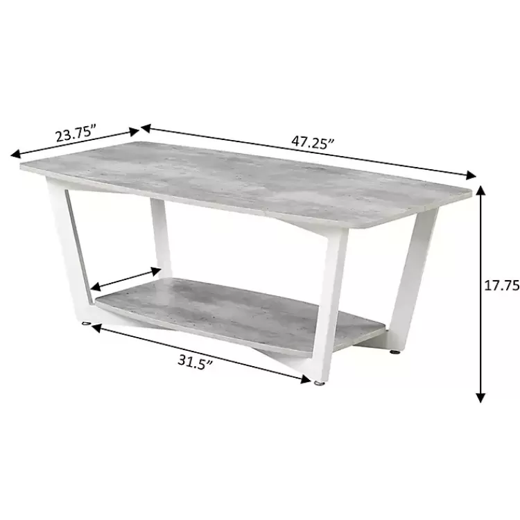 graystone_white_joanne_coffee_table_3.webp Graystone Joanne Coffee Table>Kirklands Home Clearance
