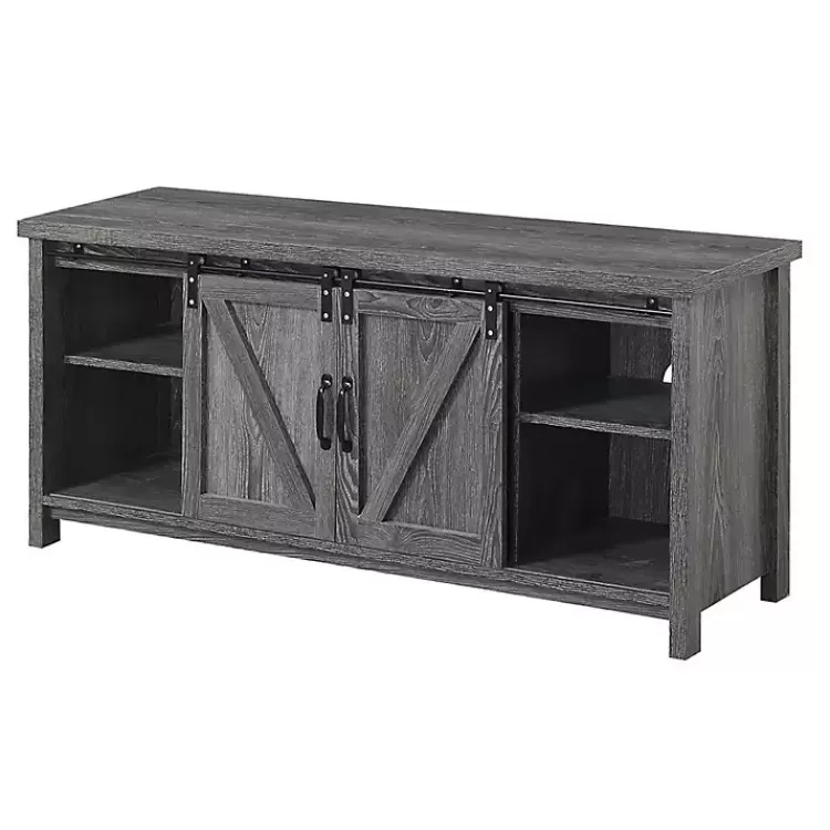 wash Russ Barn Door Media Cabinet>Kirklands Home Fashion