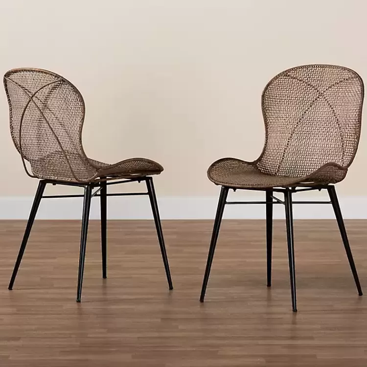 Graywashed Rattan Dining Chairs, Set of 2>Kirklands Home Flash Sale