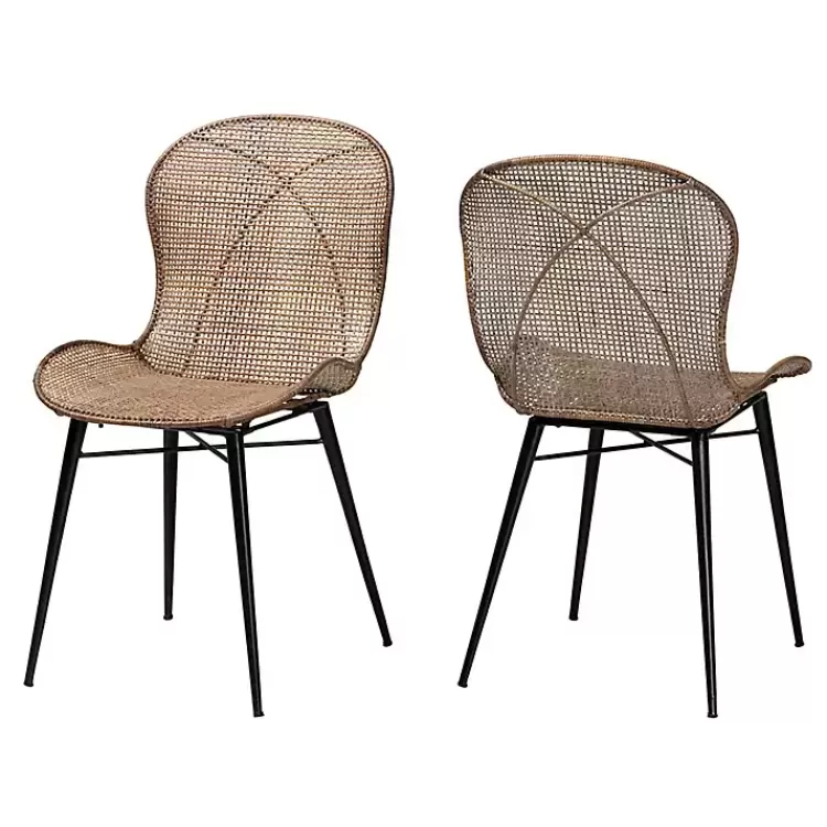 Graywashed Rattan Dining Chairs, Set of 2>Kirklands Home Flash Sale