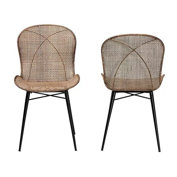 graywashed_rattan_dining_chairs_set_of__2.webp Graywashed Rattan Dining Chairs, Set of 2>Kirklands Home Flash Sale