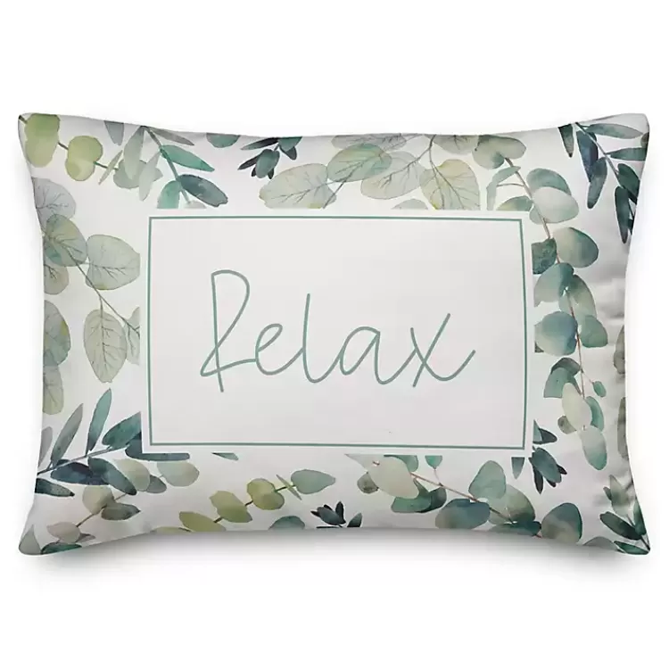 Eucalyptus Relax Outdoor Pillow>Kirklands Home Shop