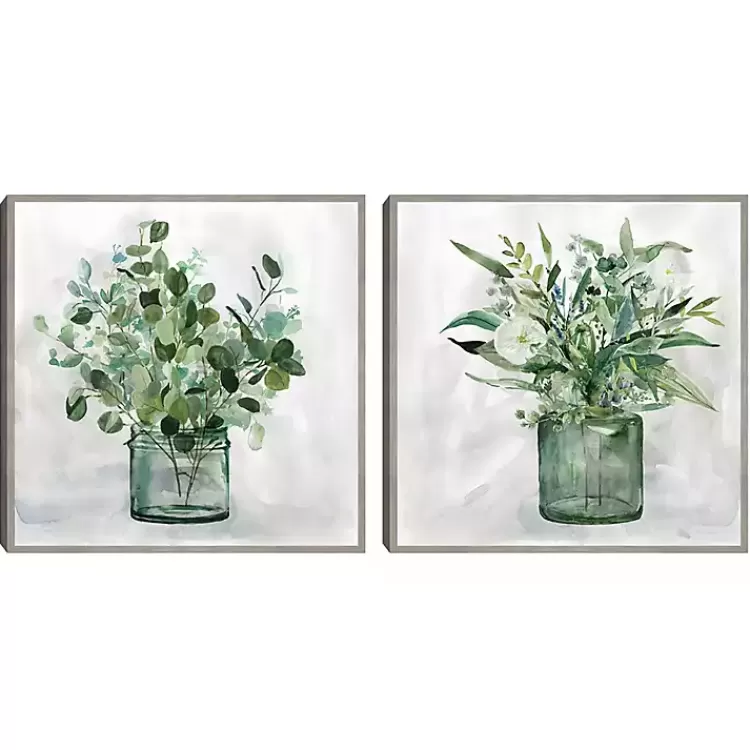 Green Garden 2-pc. Framed Canvas Art Print Set>Kirklands Home Shop
