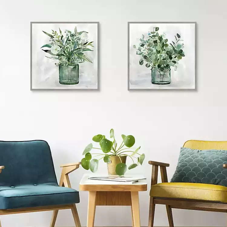 Green Garden 2-pc. Framed Canvas Art Print Set>Kirklands Home Shop