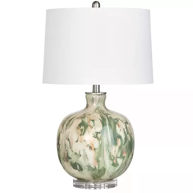 Green Waverly Glass Table Lamp>Kirklands Home Hot