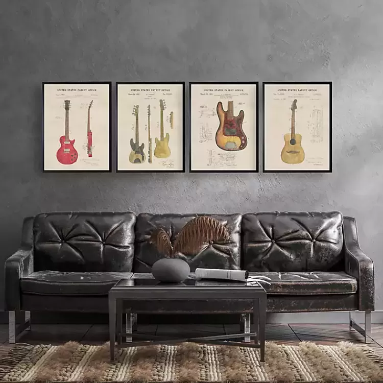 Guitar Framed Art Print>Kirklands Home Best