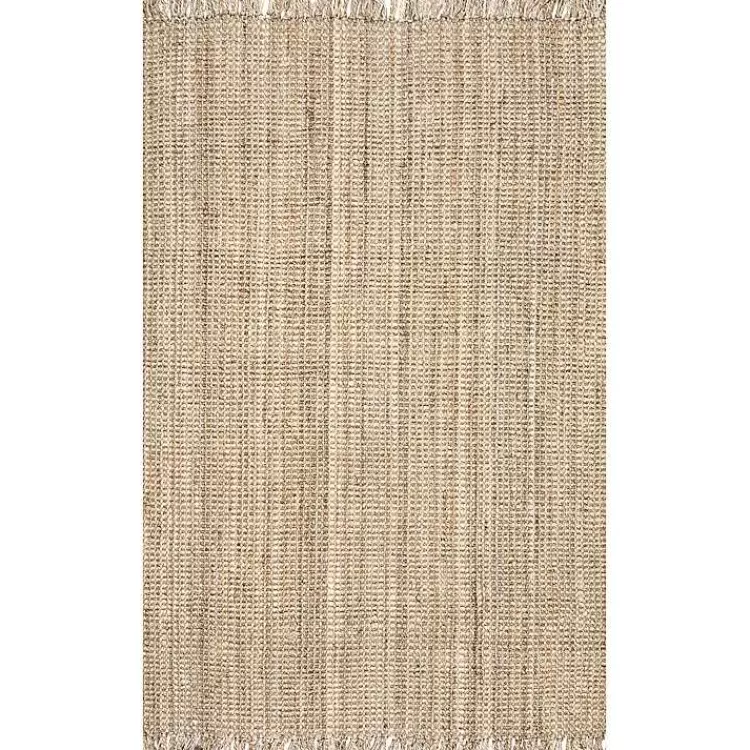 Hand Woven Chunky Loop Natural Jute Area Rug, 7x9>Kirklands Home Clearance