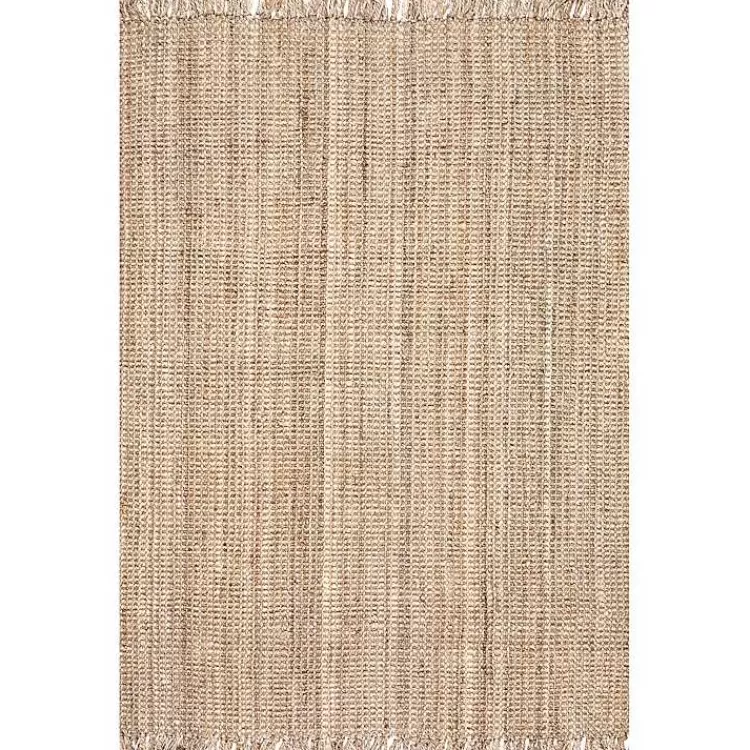 Hand Woven Looped Natural Jute Area Rug, 12x15>Kirklands Home Online