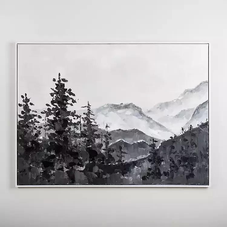 Handpainted Mountain Scene Framed Art>Kirklands Home Discount