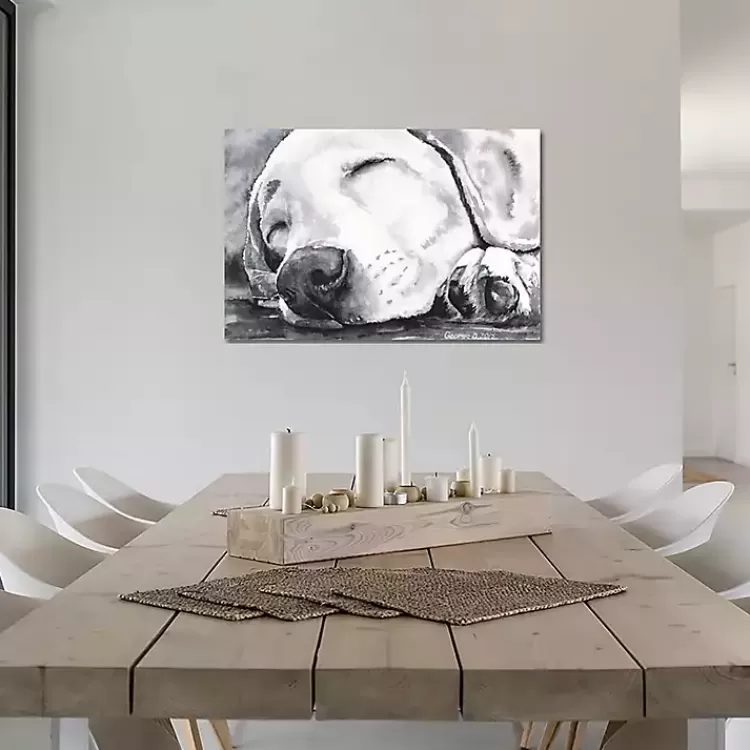 Happy Dreams Dog Giclee Canvas Art Print, 40x26>Kirklands Home Cheap