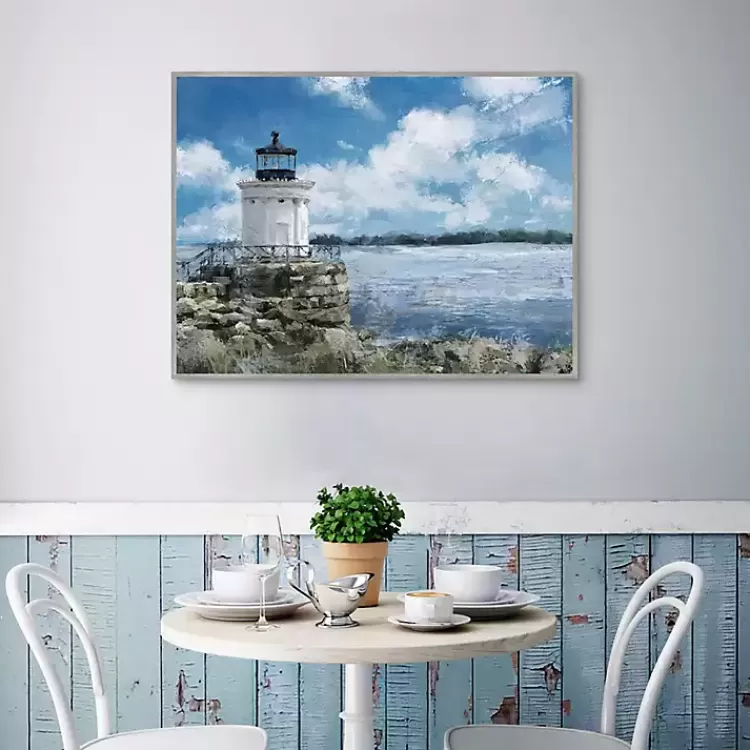 harbor_watch_framed_canvas_art_print_2.webp Harbor Watch Framed Canvas Art Print>Kirklands Home Discount