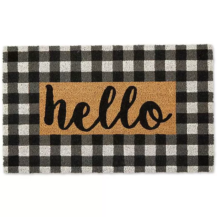 Hello Buffalo Check Doormat>Kirklands Home Best