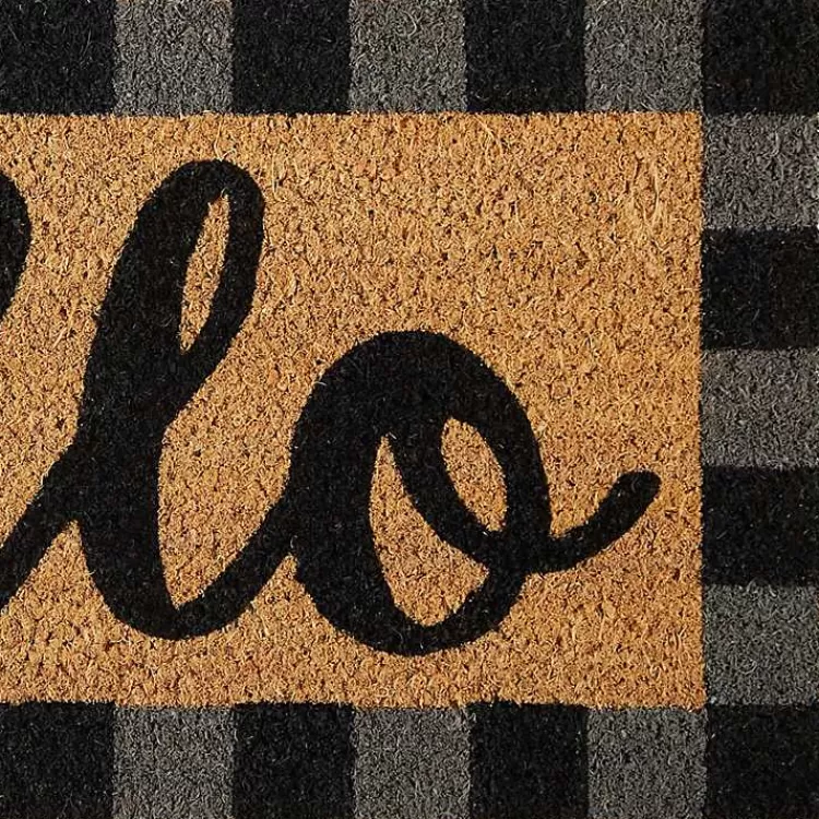 Hello Buffalo Check Doormat>Kirklands Home Best