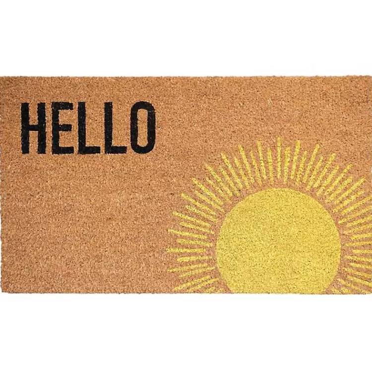 Hello Sunburst Doormat>Kirklands Home Online