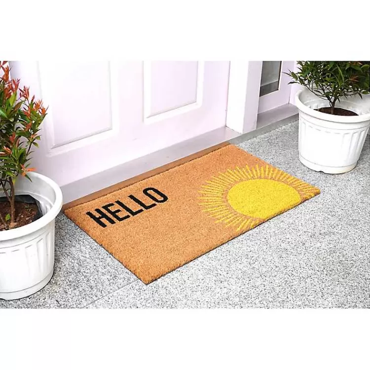 Hello Sunburst Doormat>Kirklands Home Online