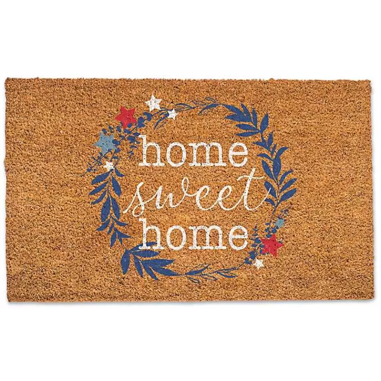 Home Sweet Home Wreath 4th of July Doormat>Kirklands Home Flash Sale