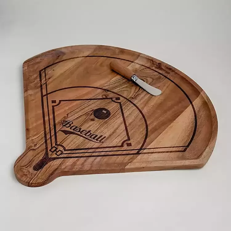 Homeplate Shaped Acacia Wood Serving Board>Kirklands Home Cheap
