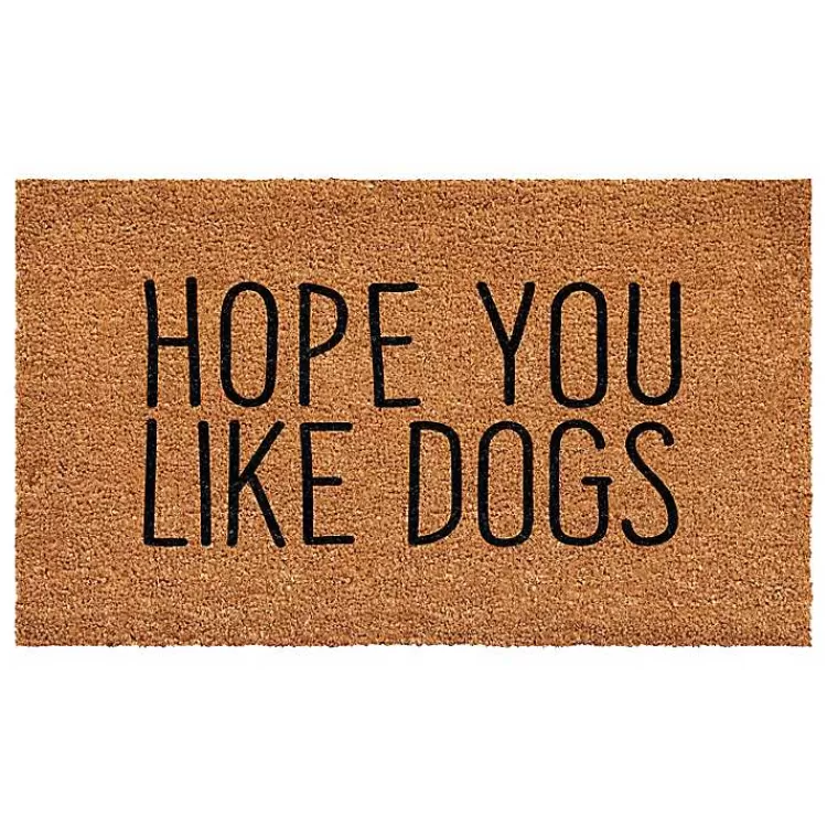 Hope You Like Dogs Coir Doormat>Kirklands Home Hot