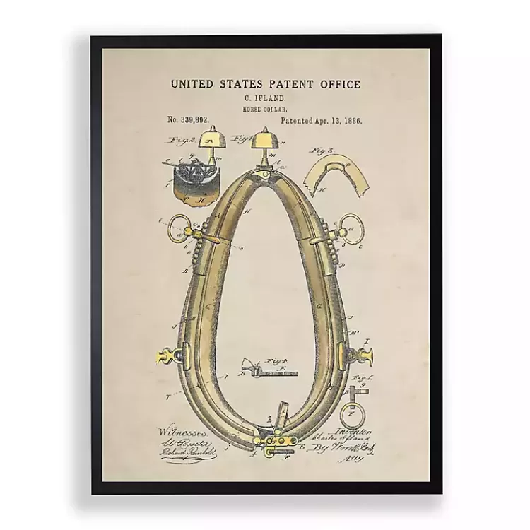 Horse Collar Framed Art Print>Kirklands Home Best Sale