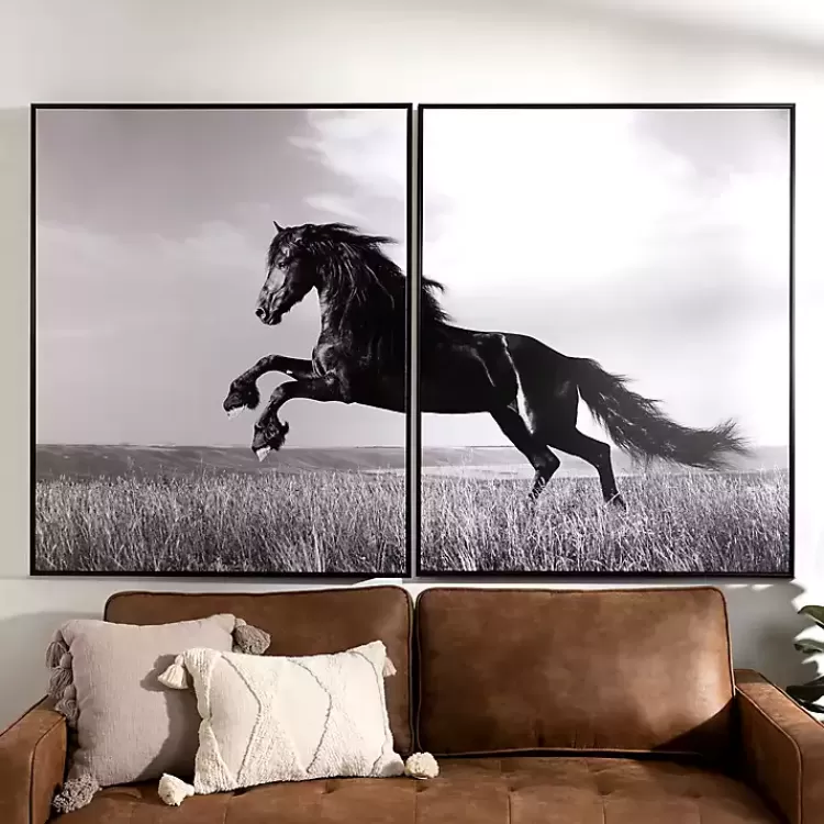 horse_diptych_framed_canvas_art_prints_set_of__3.webp Horse Diptych Framed Canvas Art Prints, Set of 2>Kirklands Home Store