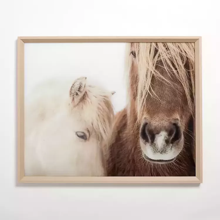 Horse Snuggle Framed Art Print>Kirklands Home Discount