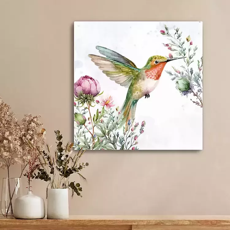 Hummingbird Wildflower I Canvas Art Print>Kirklands Home Best