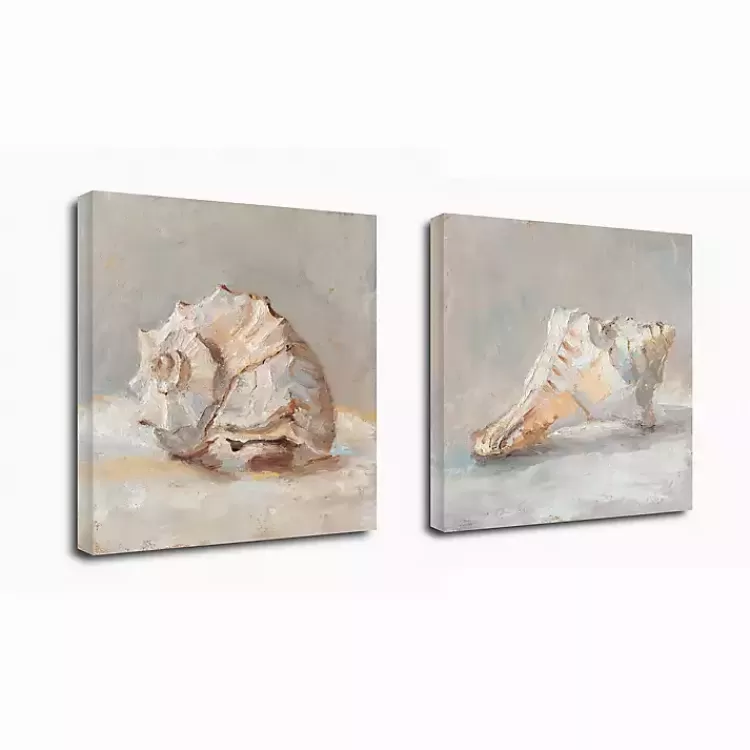 Impressionist Shell Canvas Art Prints, Set of 2>Kirklands Home Clearance