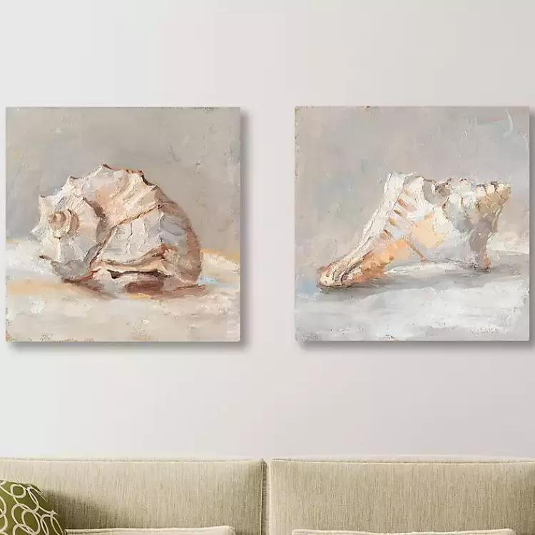 impressionist_shell_canvas_art_prints_set_of__2.webp Impressionist Shell Canvas Art Prints, Set of 2>Kirklands Home Clearance