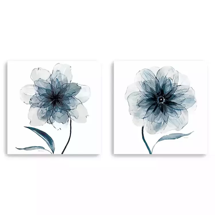 Indigo Bloom Canvas Art Prints, Set of 2>Kirklands Home Best