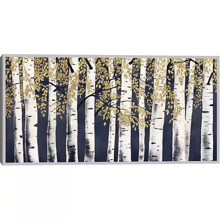 Indigo Fresh Forest Framed Canvas Art Print>Kirklands Home Clearance