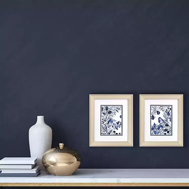 Indigo Song Framed Art Prints, Set of 2>Kirklands Home Outlet