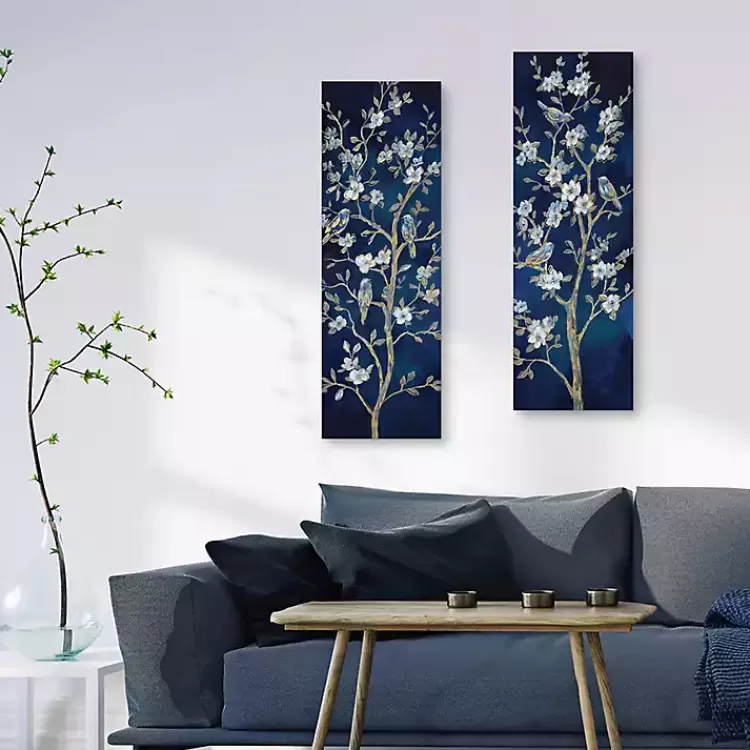 Indigo Spring I & II Canvas Art Prints, Set of 2>Kirklands Home Fashion