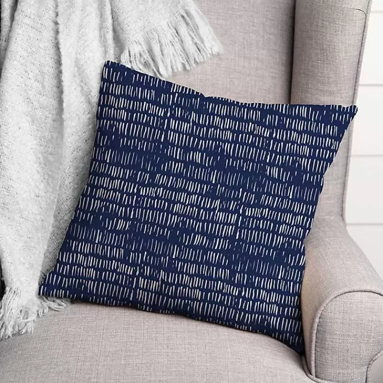 Indigo Thatch Outdoor Throw Pillow>Kirklands Home Discount