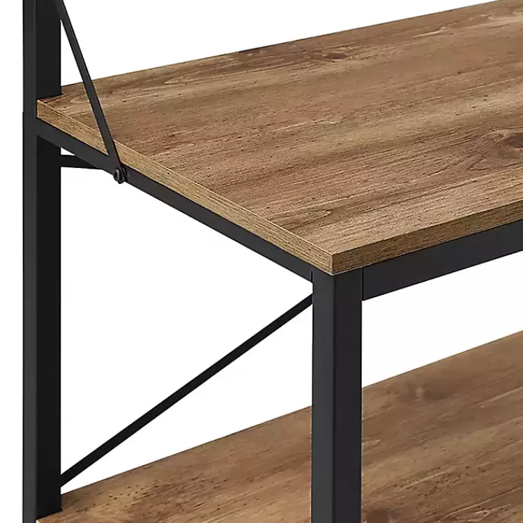 Industrial Metal and Barnwood Hall Tree>Kirklands Home Online