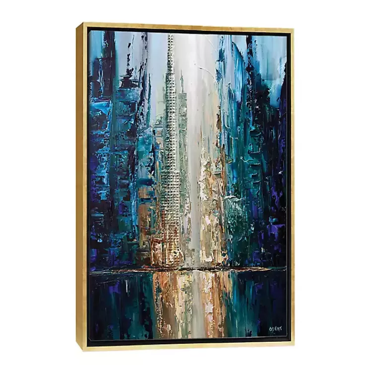 Infinite Reflection Abstract Canvas Framed Art>Kirklands Home New