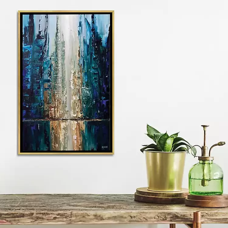 infinite_reflection_abstract_canvas_framed_art_2.webp Infinite Reflection Abstract Canvas Framed Art>Kirklands Home New