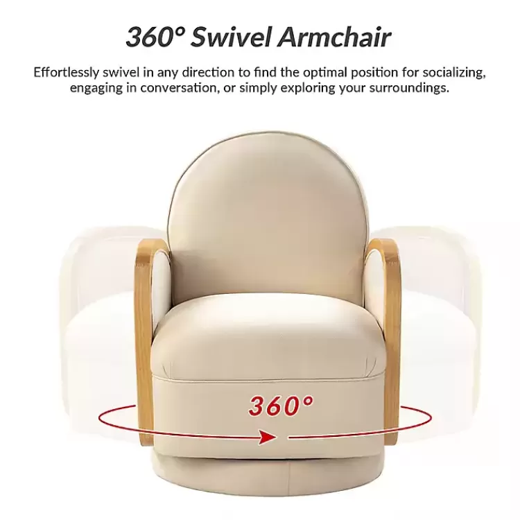 ivory__natural_rattan_swivel_accent_chair_5.webp & Natural Rattan Swivel Accent Chair>Kirklands Home Cheap
