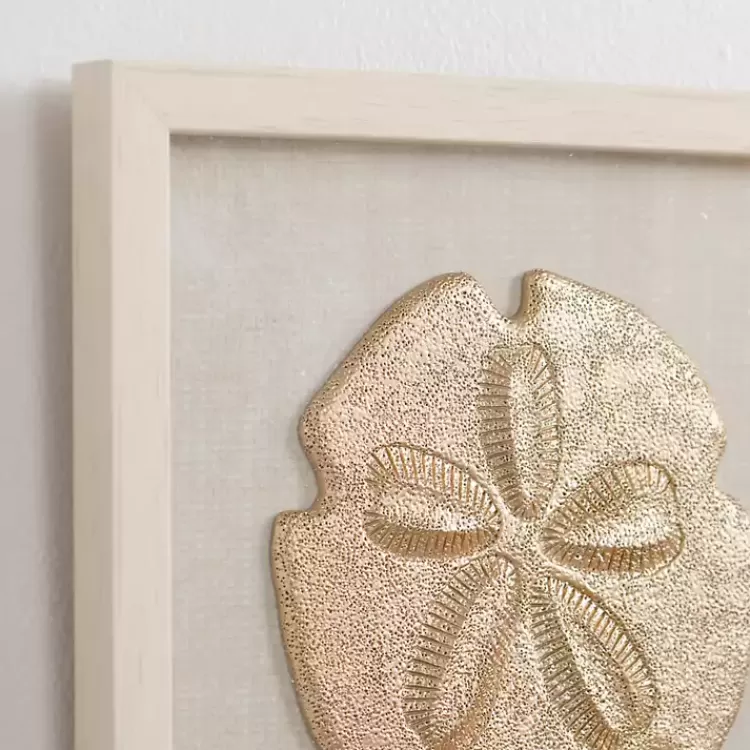 Ivory and Gold Shell Shadow Wall Plaques, Set of 3>Kirklands Home Clearance