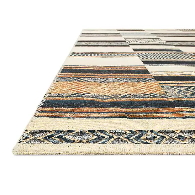 ivory_and_multicolored_tribal_outdoor_rug_x_4-2.webp Ivory and colored Tribal Outdoor Rug, 5x7>Kirklands Home Fashion