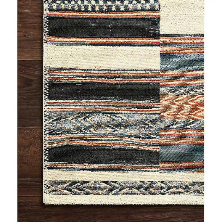 ivory_and_multicolored_tribal_outdoor_rug_x_5-2.webp Ivory and colored Tribal Outdoor Rug, 5x7>Kirklands Home Fashion